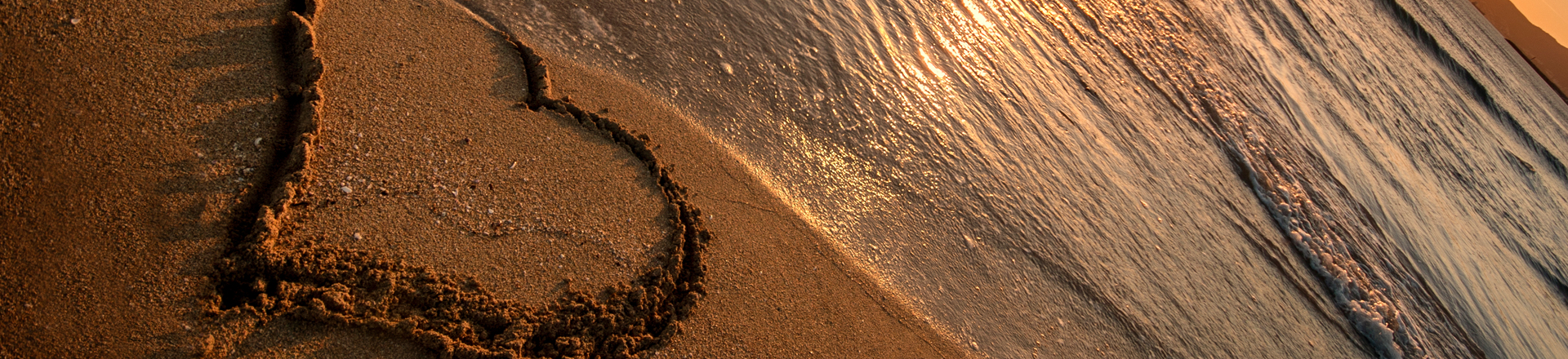 If the only the pain of a broken heart could be washed away as easily as a heart drawn in the sand, and not lead to broken heart syndrome or stress that contributes to heart disease.
