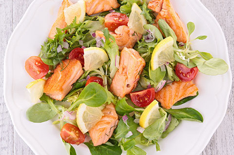 Salmon Caesar Salad 