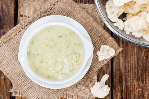 healthy recipe cauliflower soup