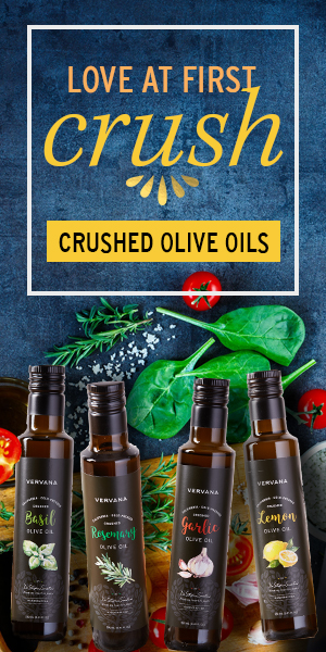 Vervana crushed flavored olive oils