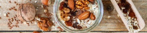 nuts, seeds, and granola are high tryptophan foods that can help you sleep