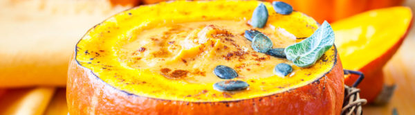 pumpkin soup recipe with seeds to help reap the health benefits of pumpkin