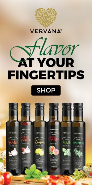 Vervana crushed flavored olive oils - flavor at your fingertips