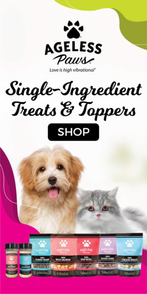 Ageless Paws healthy, single-ingredient freeze-dried treats and food toppers for cats and dogs SHOP