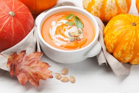 Pumpkin soup made with Vervana olive oil and Mexican Seasoning Blend