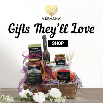 Vervana olive oil, spice and pasta healthy gourmet gift sets