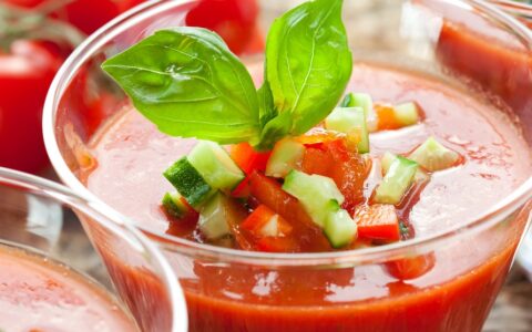 chilled fresh tomato gazpacho