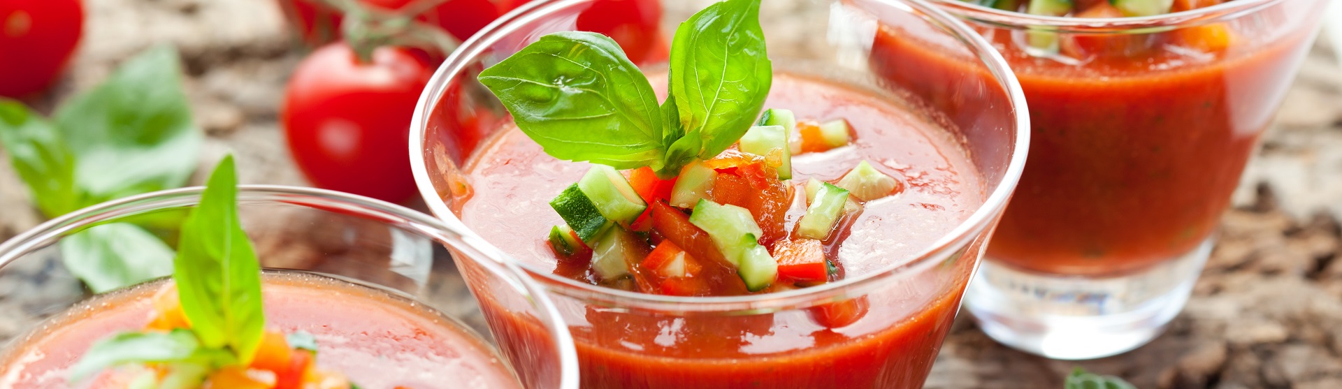 chilled fresh tomato gazpacho